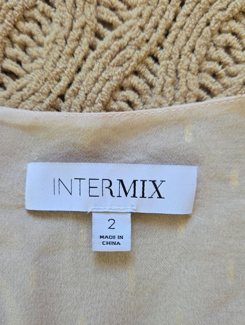 Intermix Georgette Livia Blush Silk Romantic Coquette Blouse - Size 2 - Picture 6 of 7